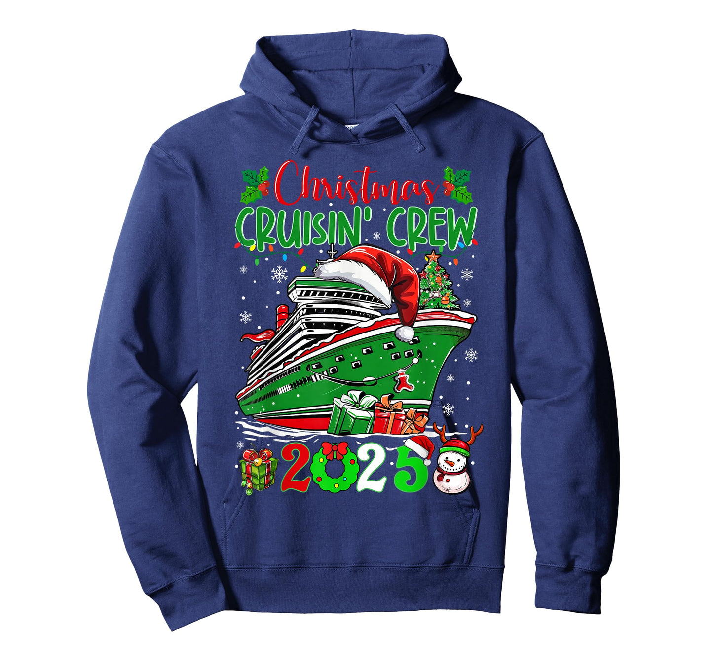 Christmas Cruisin Crew 2025 Matching Family Cruise Holiday T-Shirt