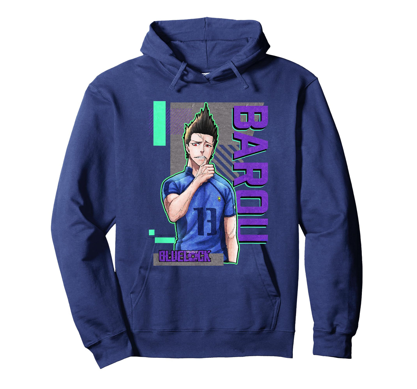 Blue Lock Shouei Barou Sporting Epic Neon Big Chest Portrait T-Shirt