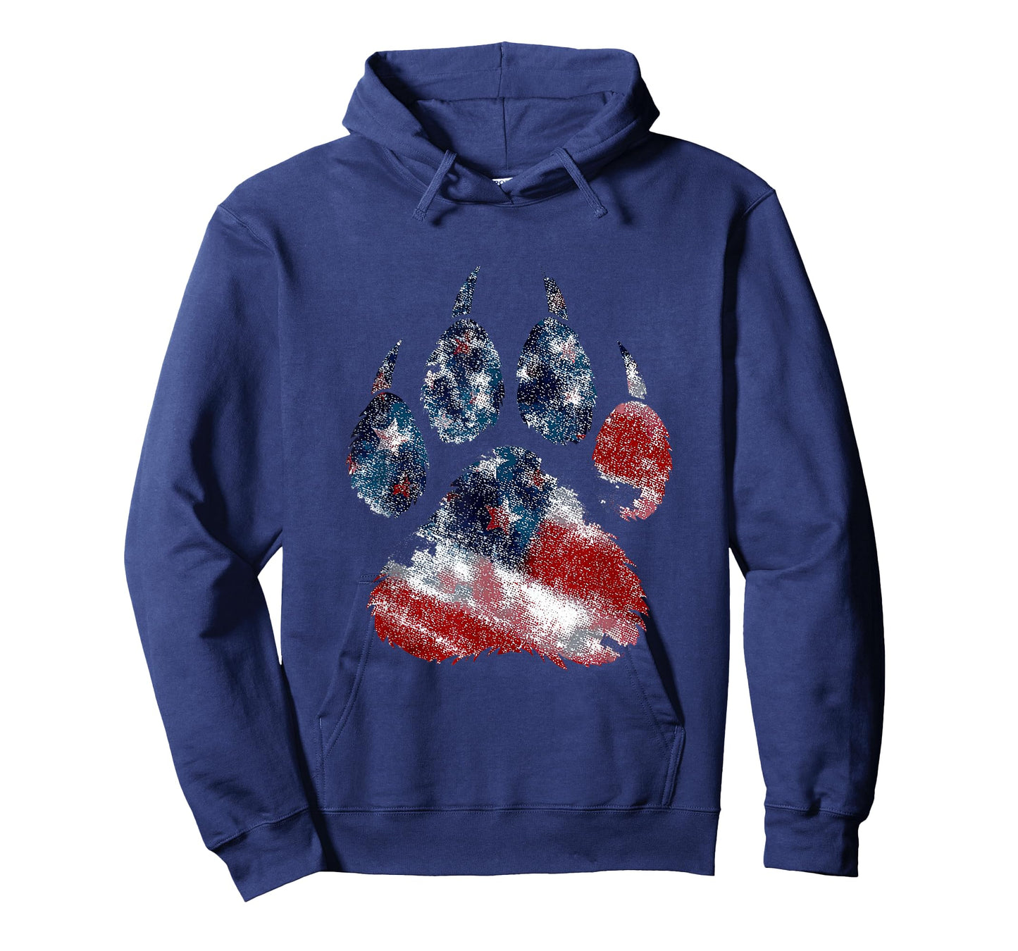 Cool Patriotic Paw Look for Wild Animals Lovers T-Shirt