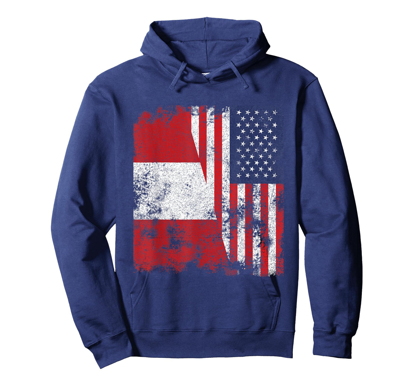 Peru USA Flag Distressed - Half American T-Shirt