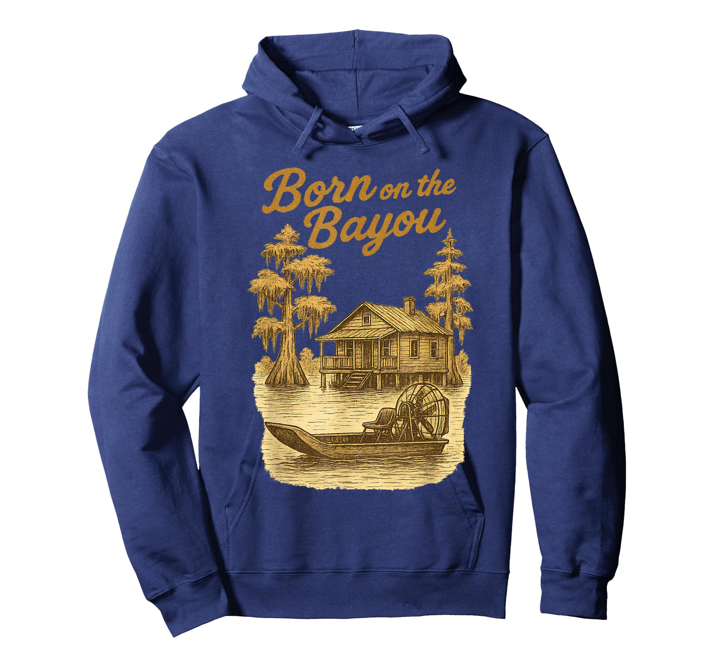Vintage Louisiana Southern Country Pride Born on the Bayou T-Shirt