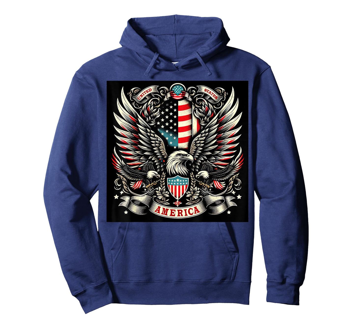 American Patriot - Proud Eagle and Flag Design for USA Lover T-Shirt