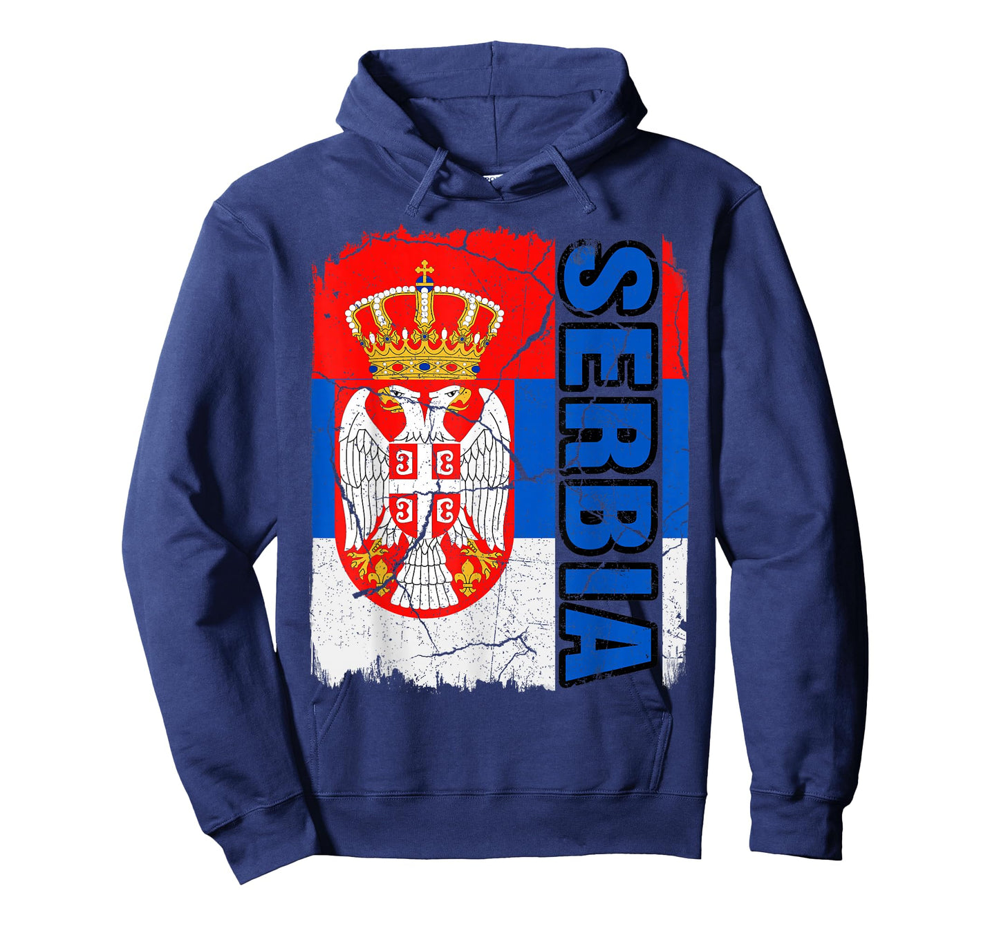 Vintage Serbian Flag Serbia Pride Roots Heritage Gift T-Shirt