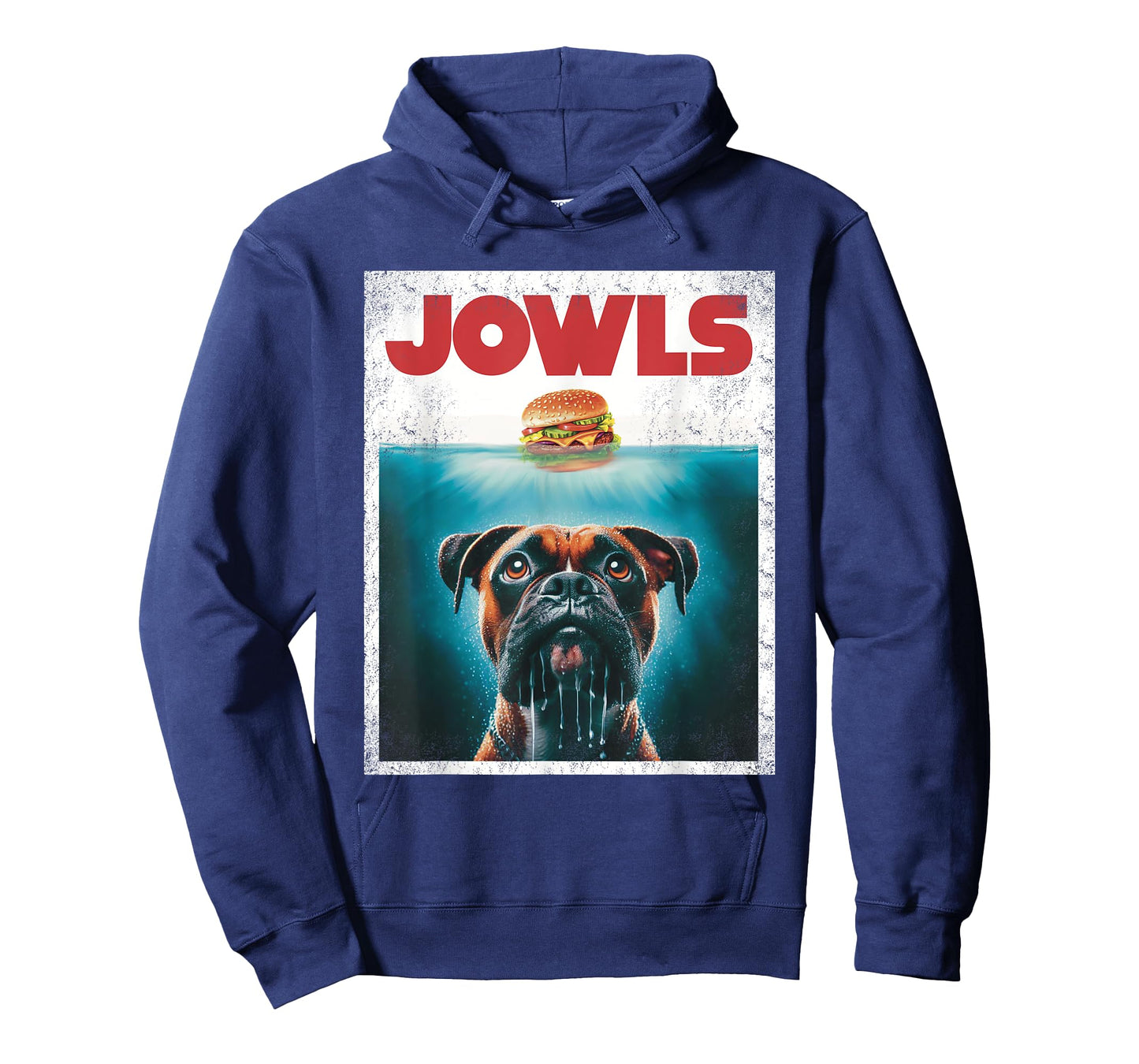 Funny Boxer Brown Brindle Jowls Burger, Wigglebutt Dog Mom Men Women Girls Kids T-Shirt