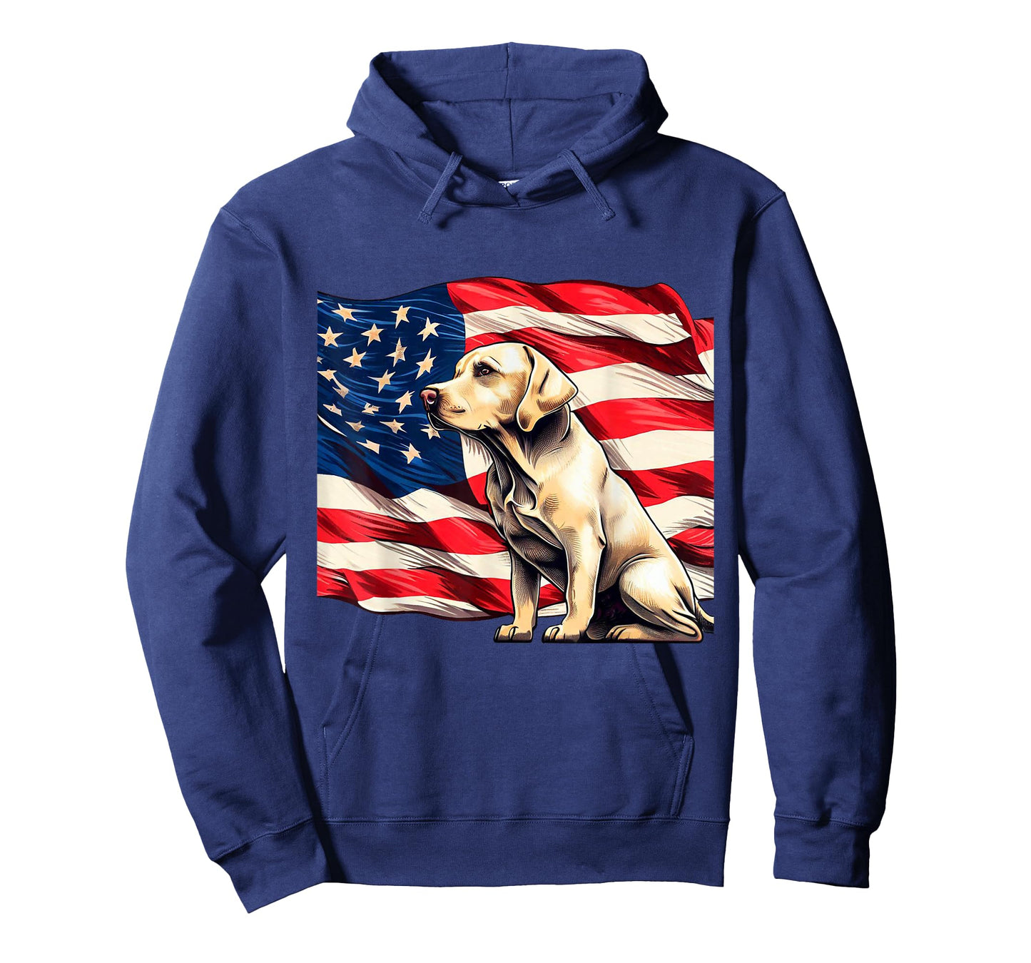 Patriotic Labrador American Flag T-Shirt