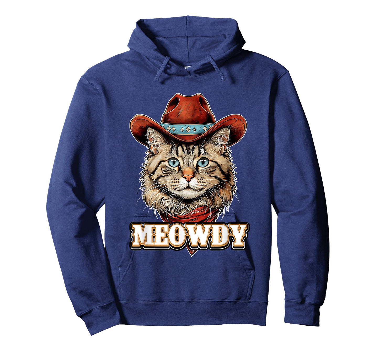 Portrait Meowdy Cat Cowboy Western Rodeo Pet Country T-Shirt