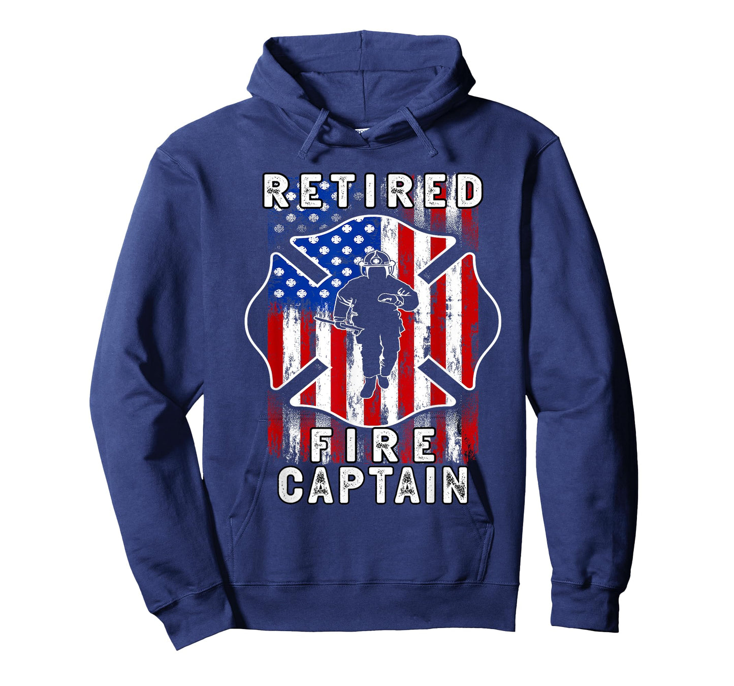 USA flag Retired Fire captain 2025 Firefighter Retirement T-Shirt