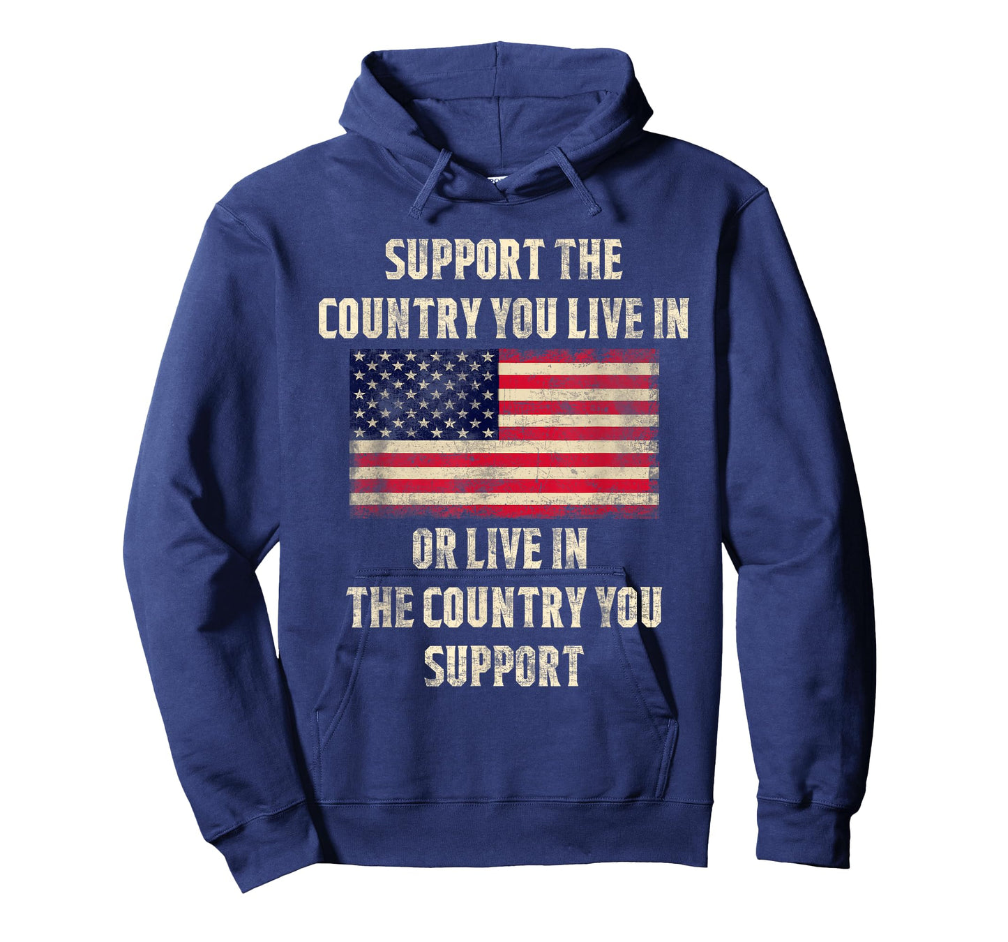American Flag t-shirt Gift, Support The Country You Live In T-Shirt