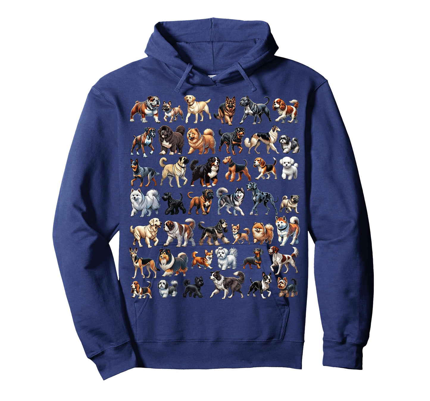 Types Of Dogs Breeds Chart Educational Canine Enthusiast T-Shirt