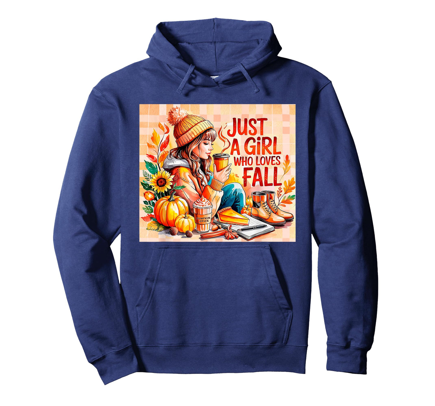 Just a Girl Who Loves Fall Autumn Coffee Pumpkin Spice Fall T-Shirt