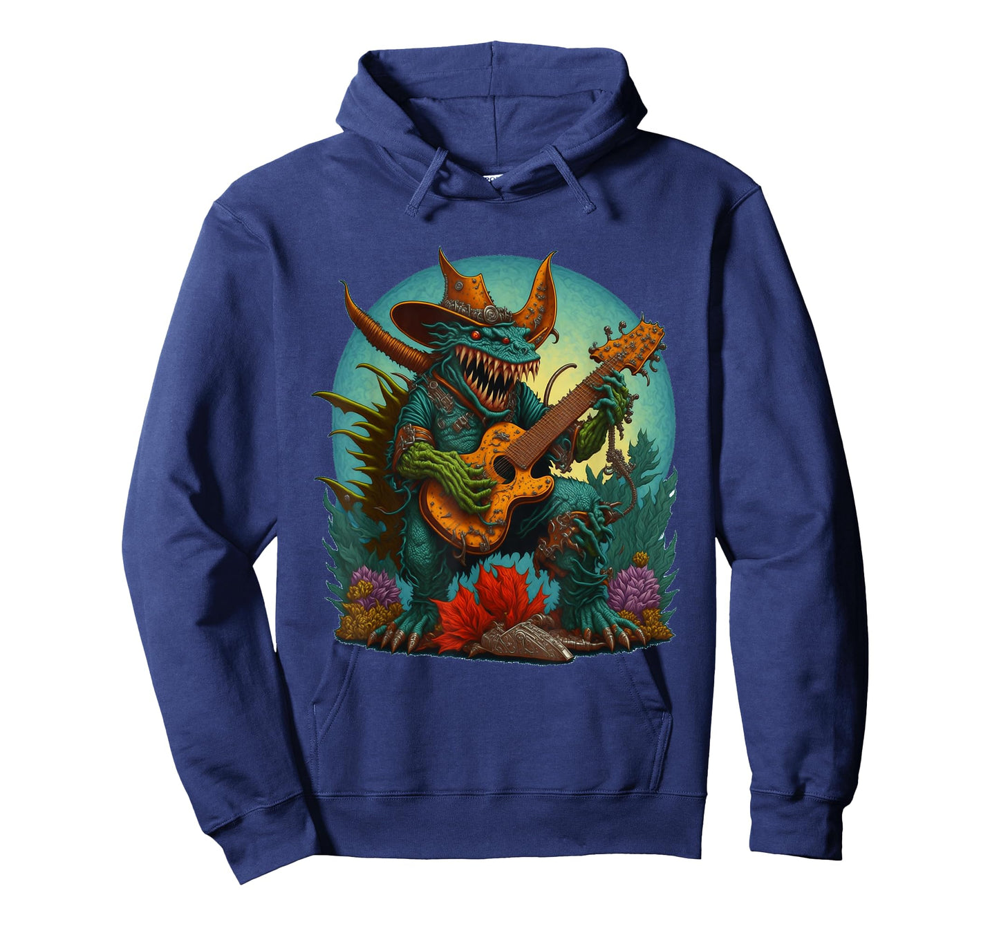 Hodag Country Fest Cowboy Hat Guitar Monster for Music Fans T-Shirt