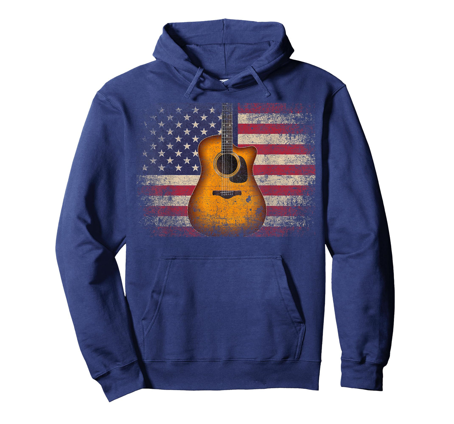 Guitar 4th of July Gift American Flag USA - Country Music T-Shirt