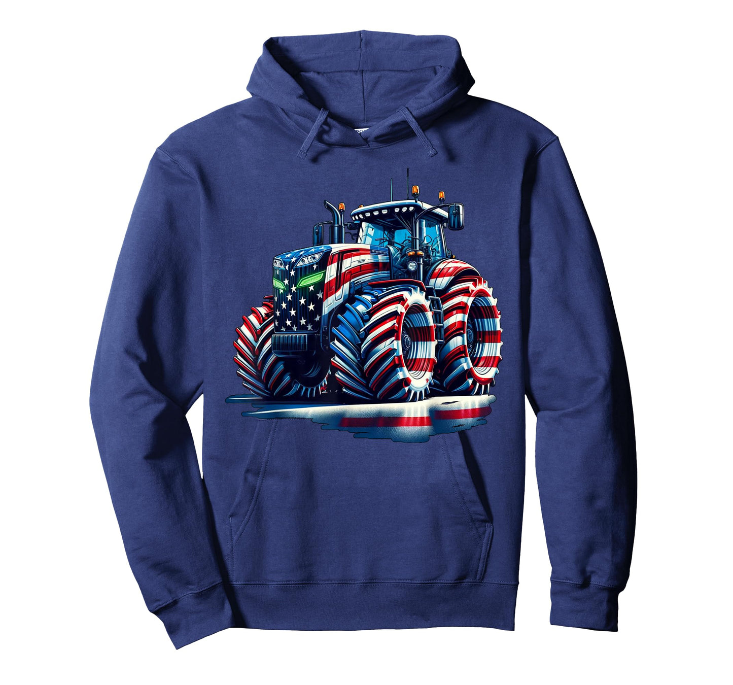 Patriotic Tractor American Flag T-Shirt