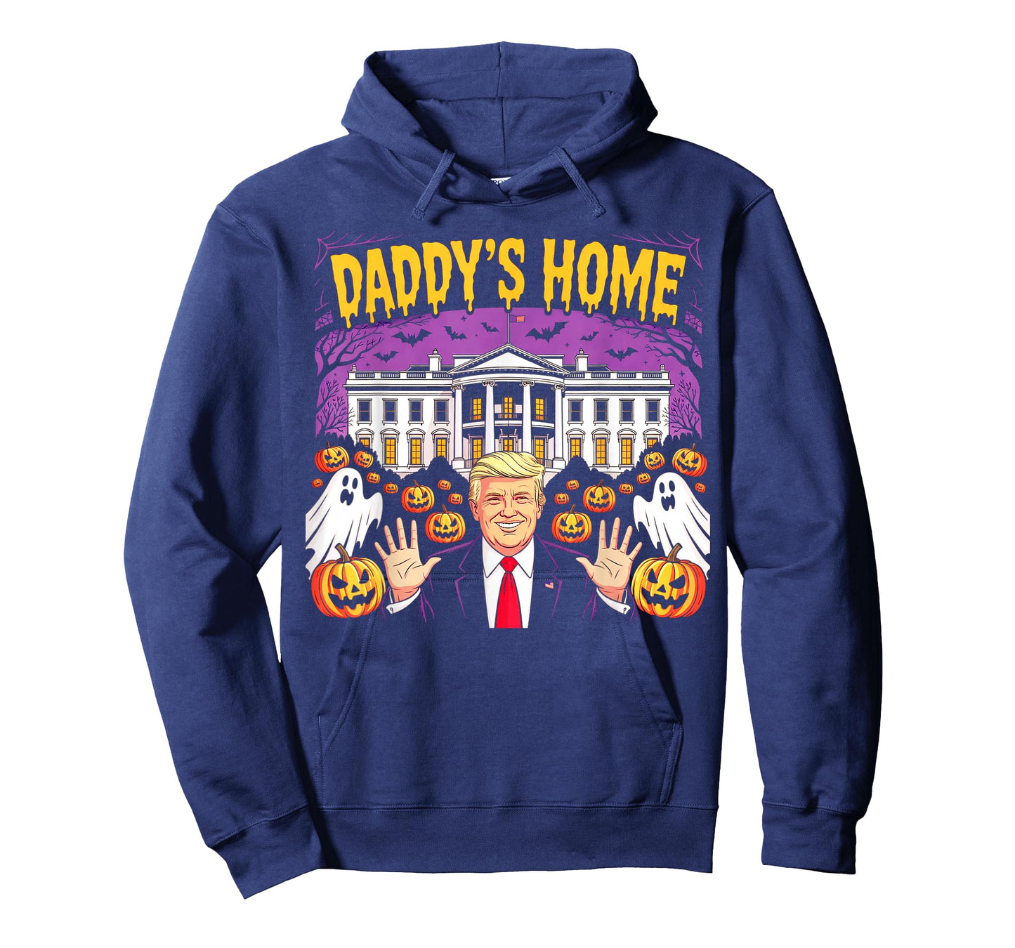 Funny Patriotic Halloween 2025 Daddy's Home White House USA T-Shirt