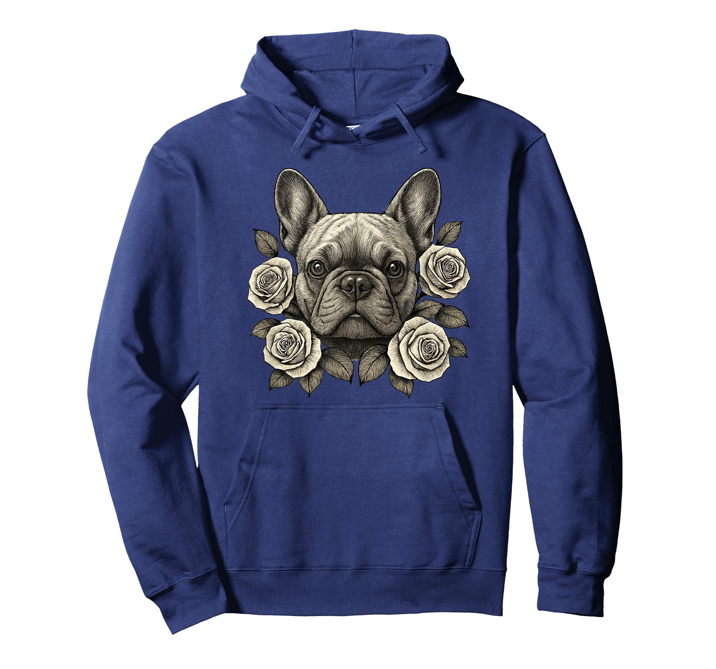 French Bulldog Vintage Roses Retro Tattoo T-Shirt