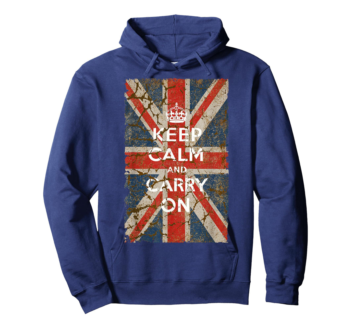 Keep Calm and Carry On with UK Flag T-Shirt