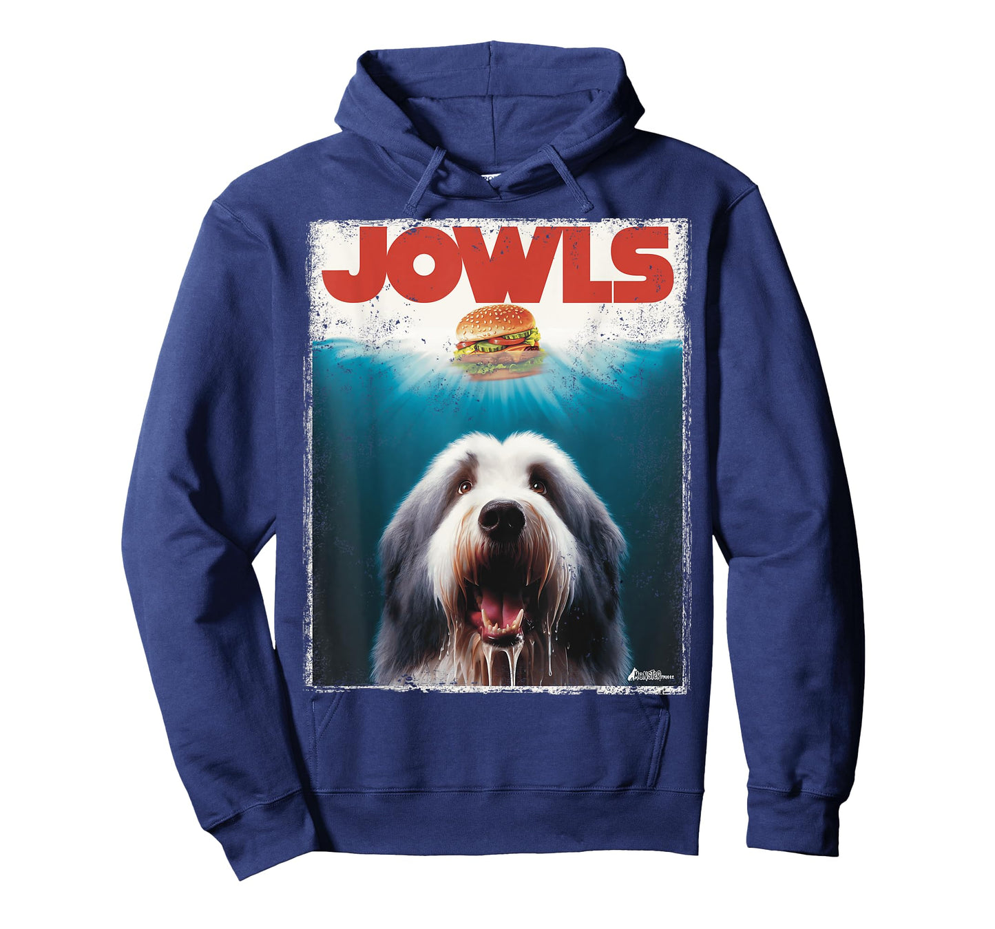 Jowls Old English Sheepdog, Paws Drooling, Dog Mom Top, Dad Men Women Kids T-Shirt