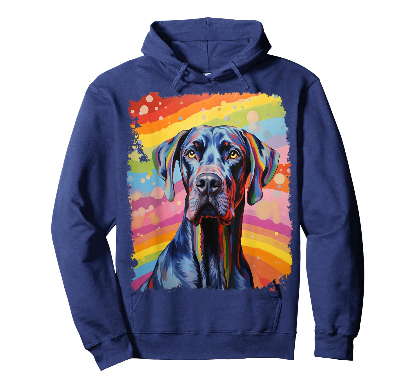 Rainbow Art Great Dane T-Shirt