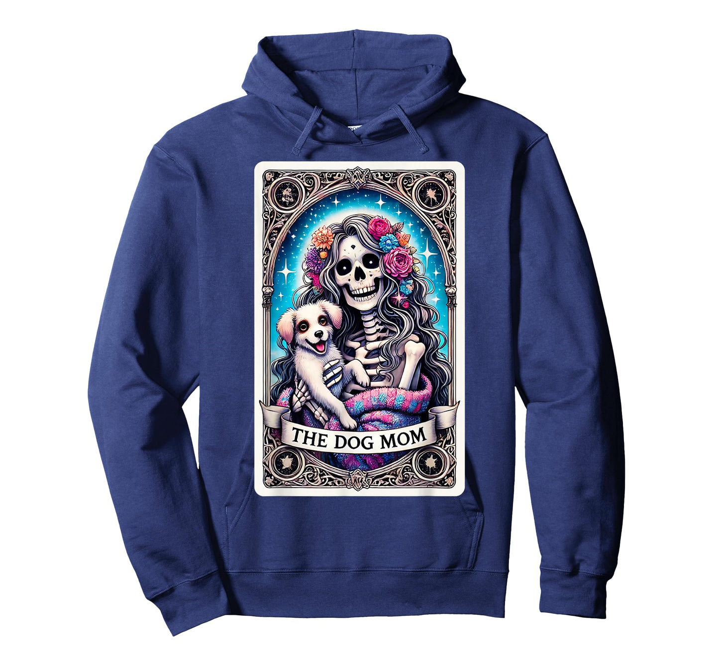 The Dog Mom Skeleton Tarot Card Funny Pet Mama Puppy Lovers T-Shirt