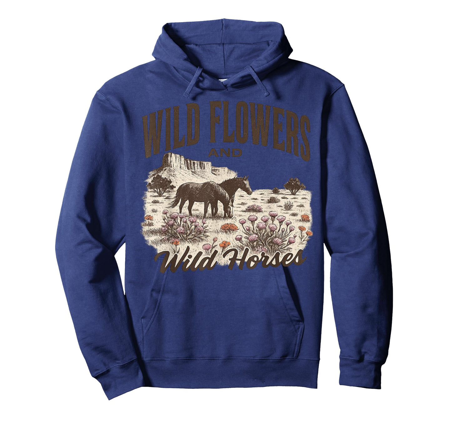 Wild Flowers Wild Horses Cowboy Rodeo Gift For Men Women Kid T-Shirt