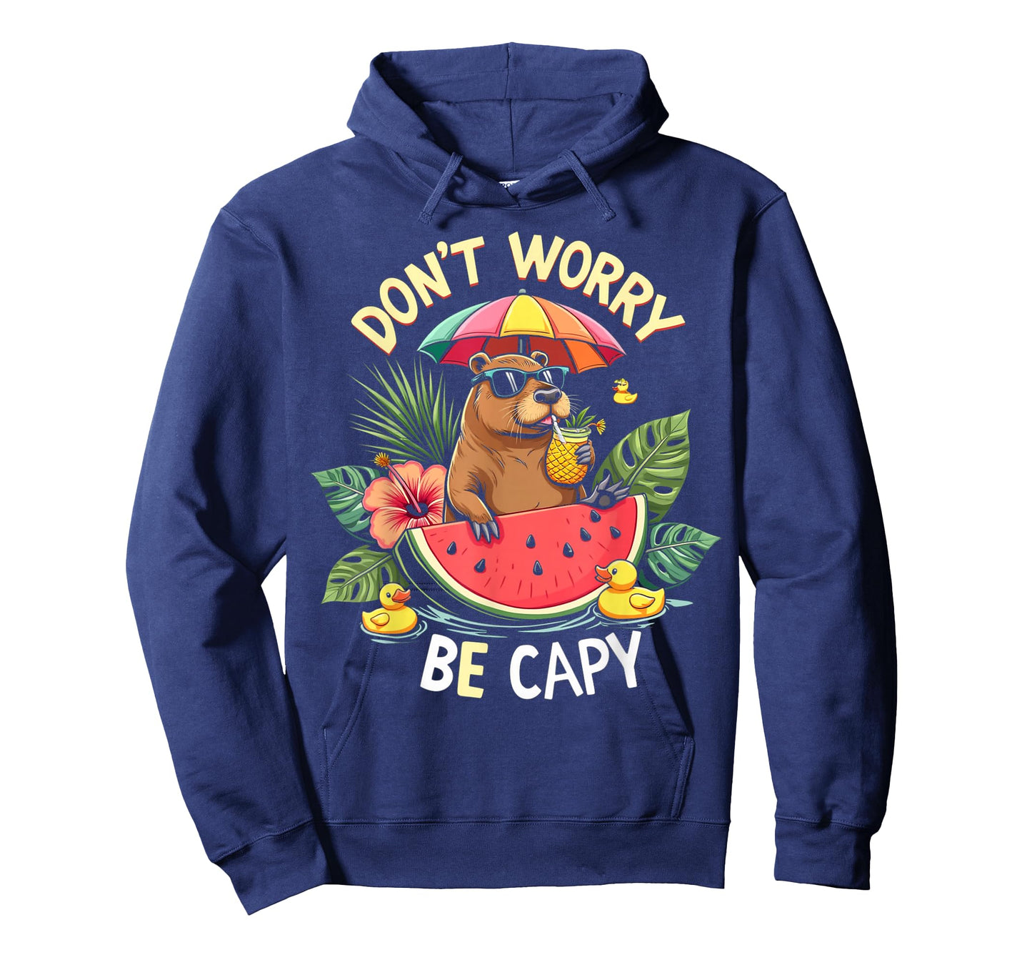 Funny Don't Worry Be Capy Kids Youth Womens Girl Capybara T-Shirt
