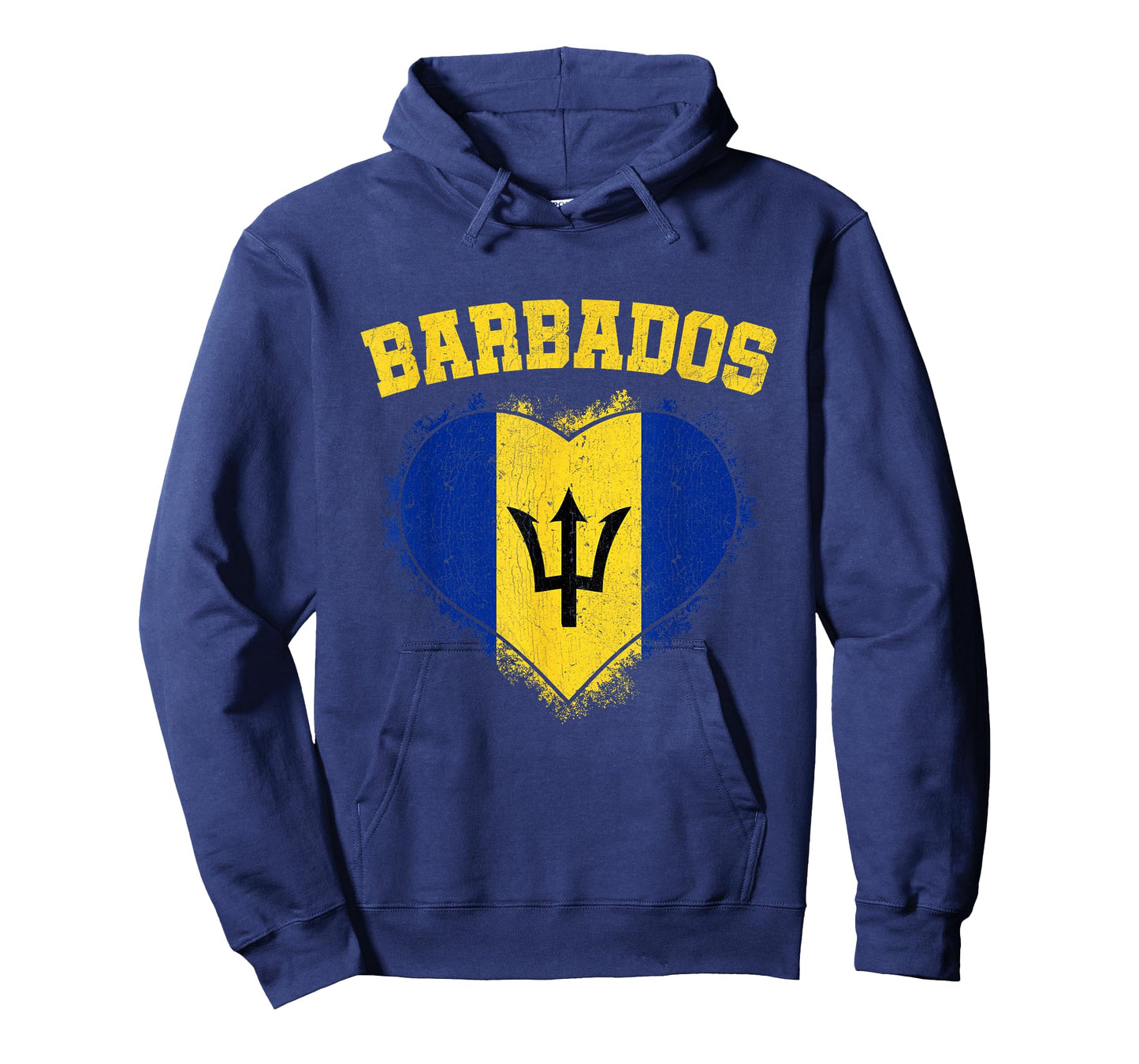 Barbados Heart Flag Barbados Lover Barbadian Pride T-Shirt
