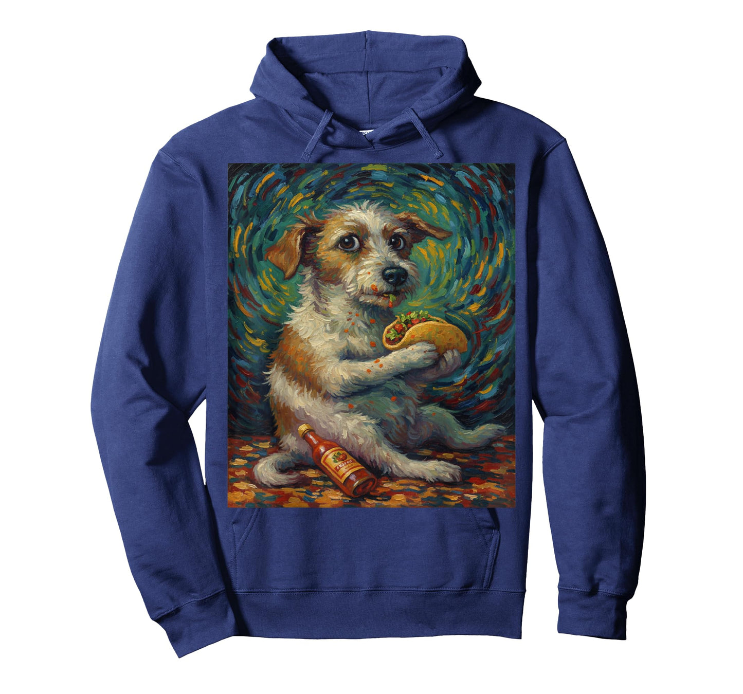 Funny Dog Eating Taco Graphic Art Design T-Shirt