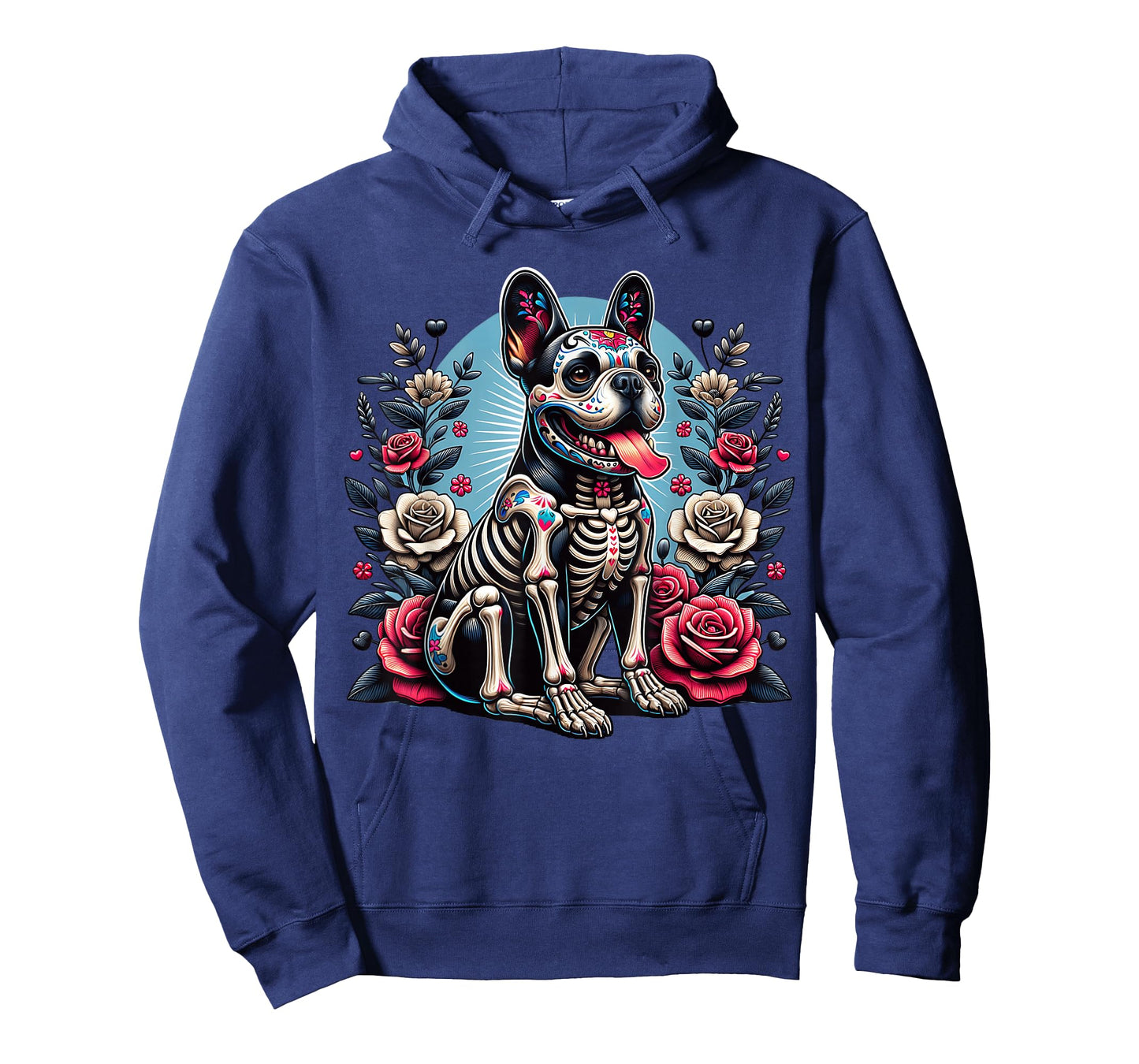French Bulldog Dia De Los Muertos Frenchie Halloween T-Shirt