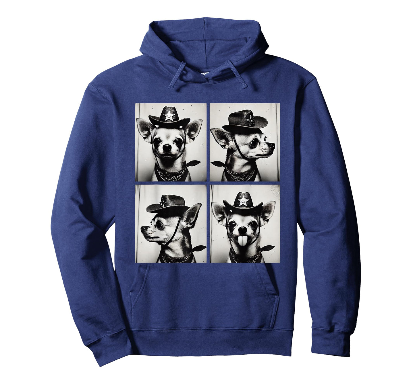 Funny Chihuahuas Cowboy Western Style Cute Photography T-Shirt