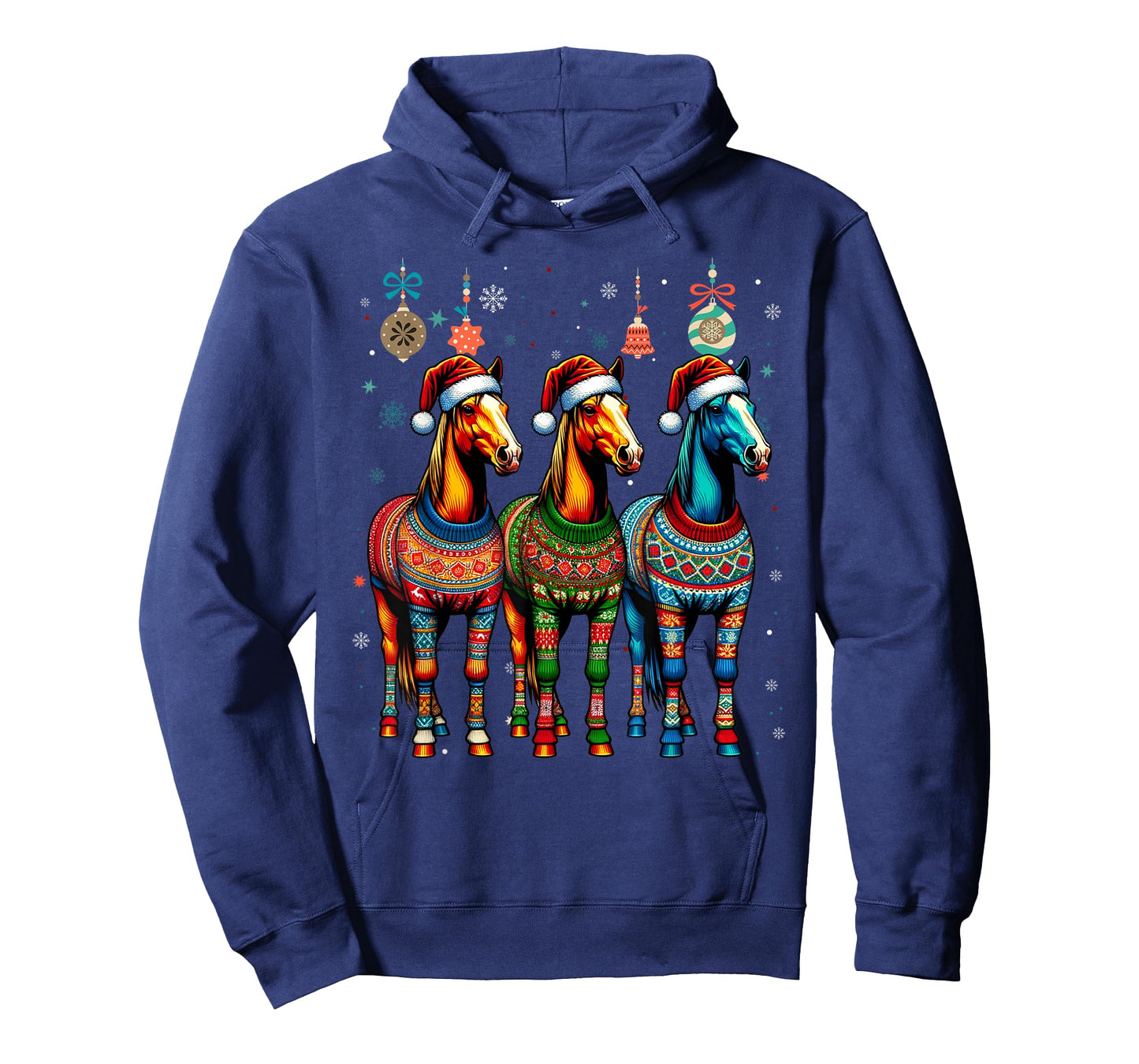 Horses Ugly Sweaters Christmas Xmas Women Men Horse Lover T-Shirt