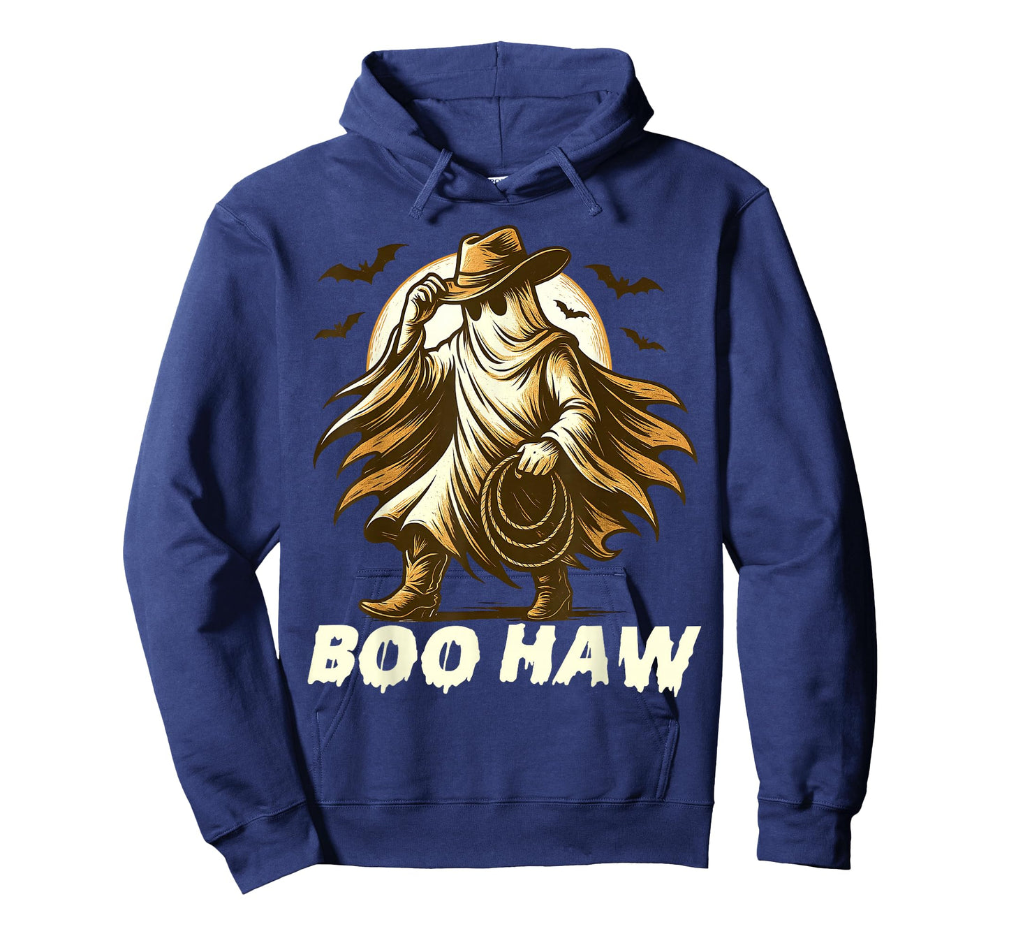Boo Haw Ghost Cowboy Western Halloween Rodeo Ghost Western T-Shirt