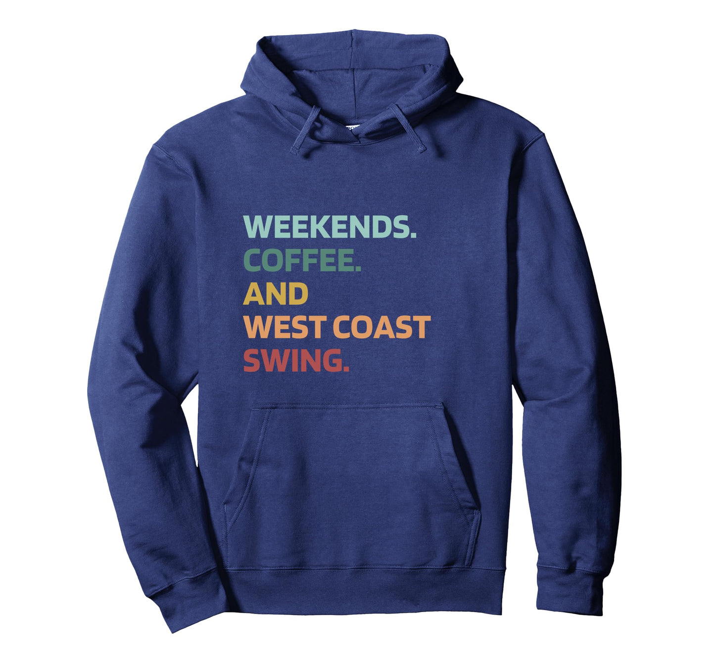 West Coast Swing Heartbeat Dance Coffee Cool Retro Weekend Long Sleeve T-Shirt