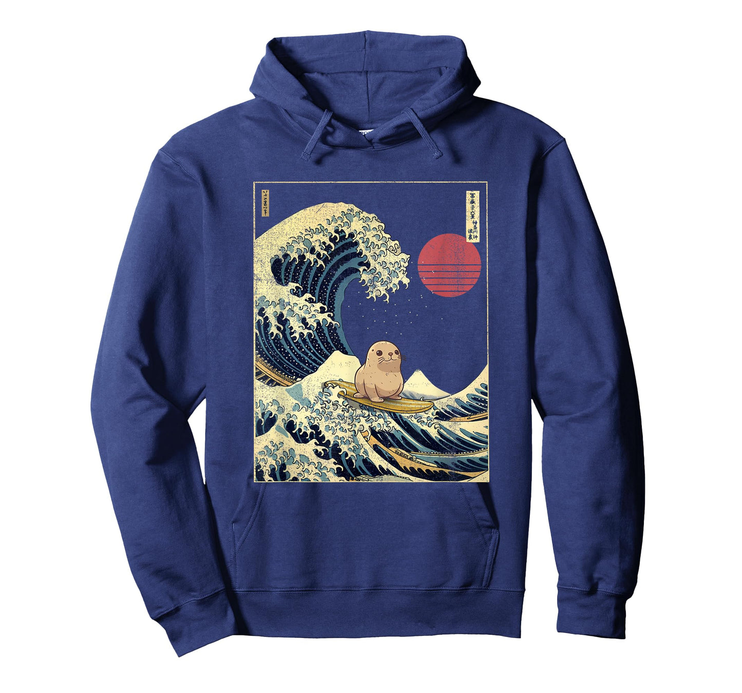 Seal Kanagawa Wave Funny Surf Animal T-Shirt