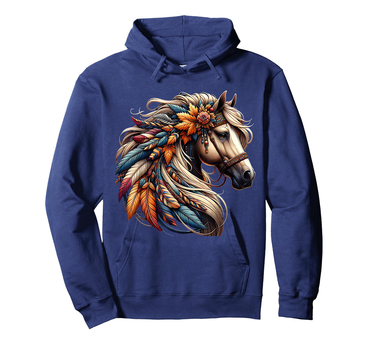 Floral Wild Horse Western Country Horse Riding T-Shirt