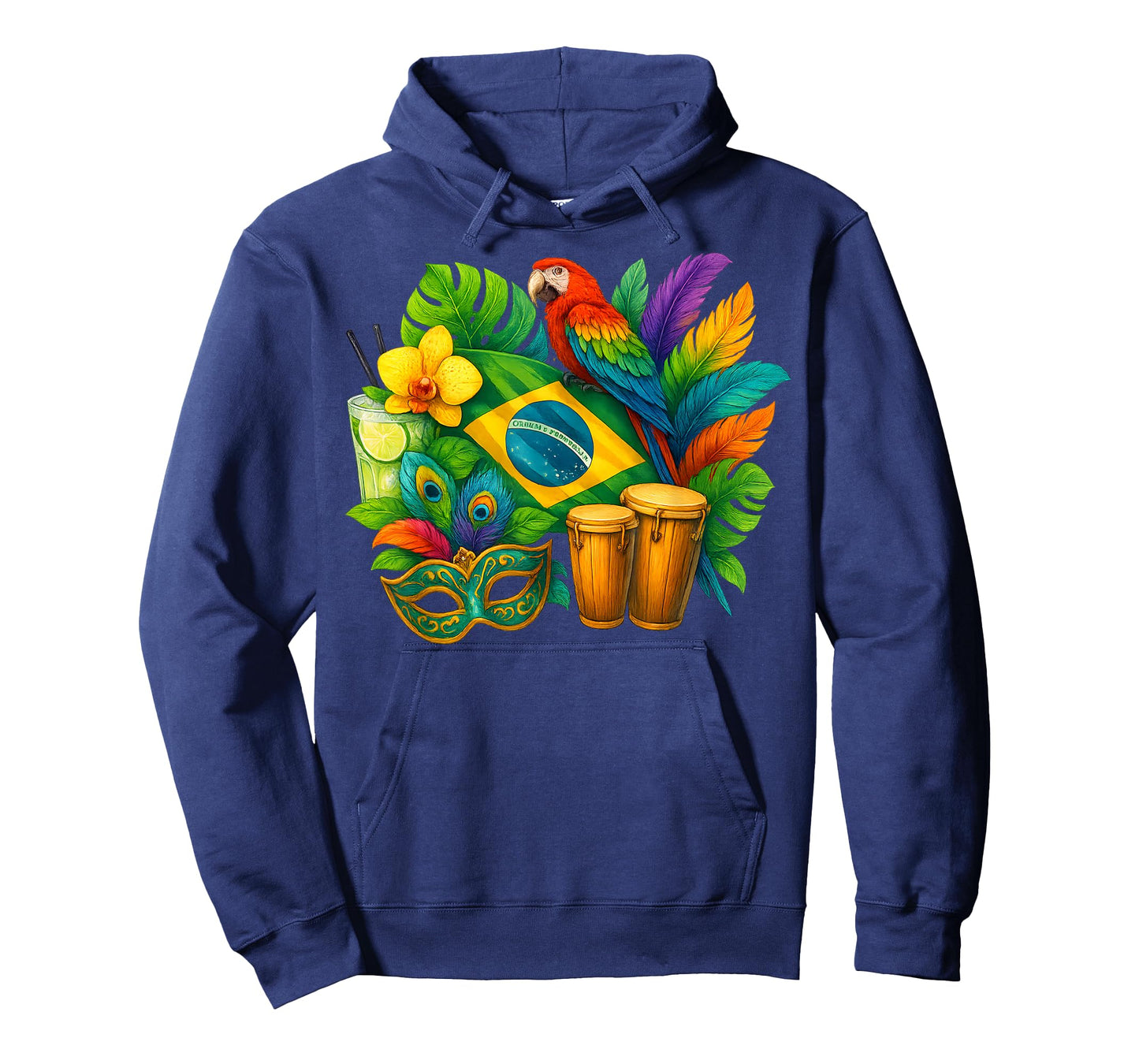 Brazil Flag Vacation Travel Brazilian Culture Men Women Kids T-Shirt