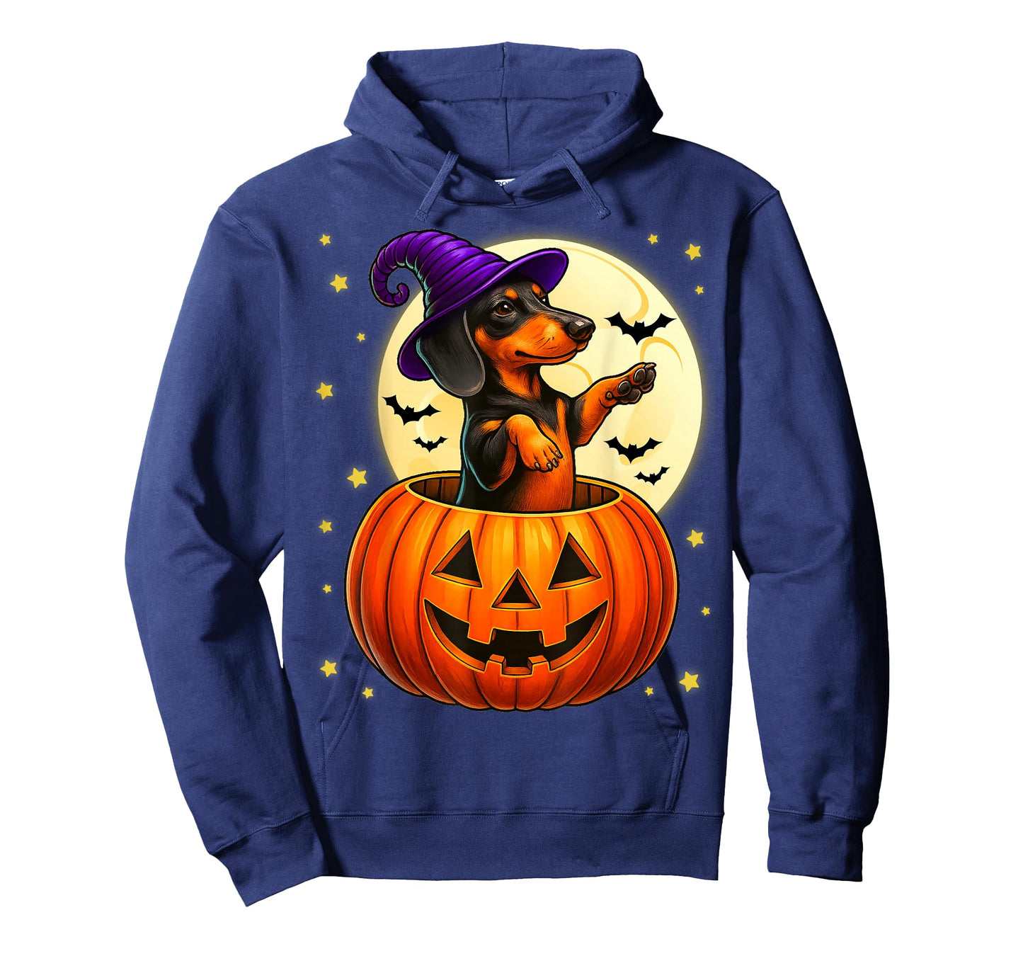 Cute Dachshund Jack O Lanterrn Halloween Costume Men Women T-Shirt