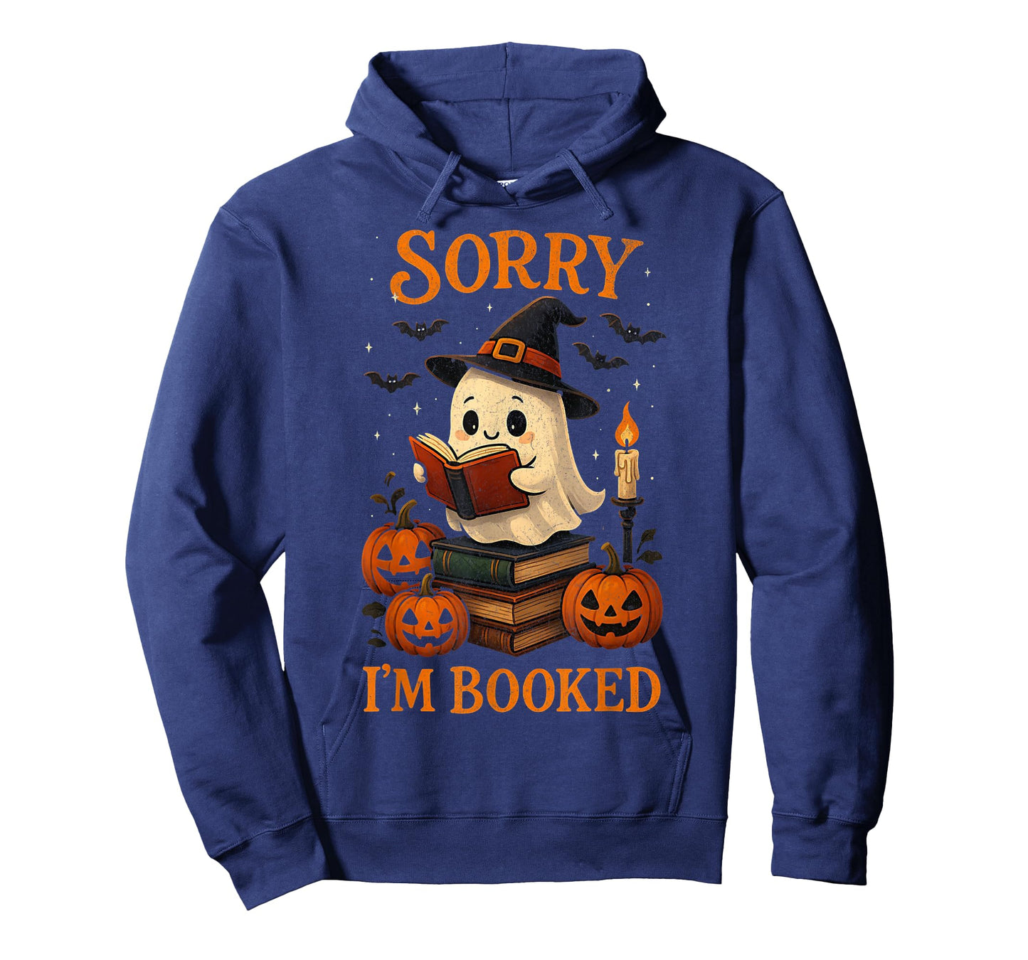 Funny Sorry I'm Booked Bookworm Book Lovers Ghost Halloween T-Shirt