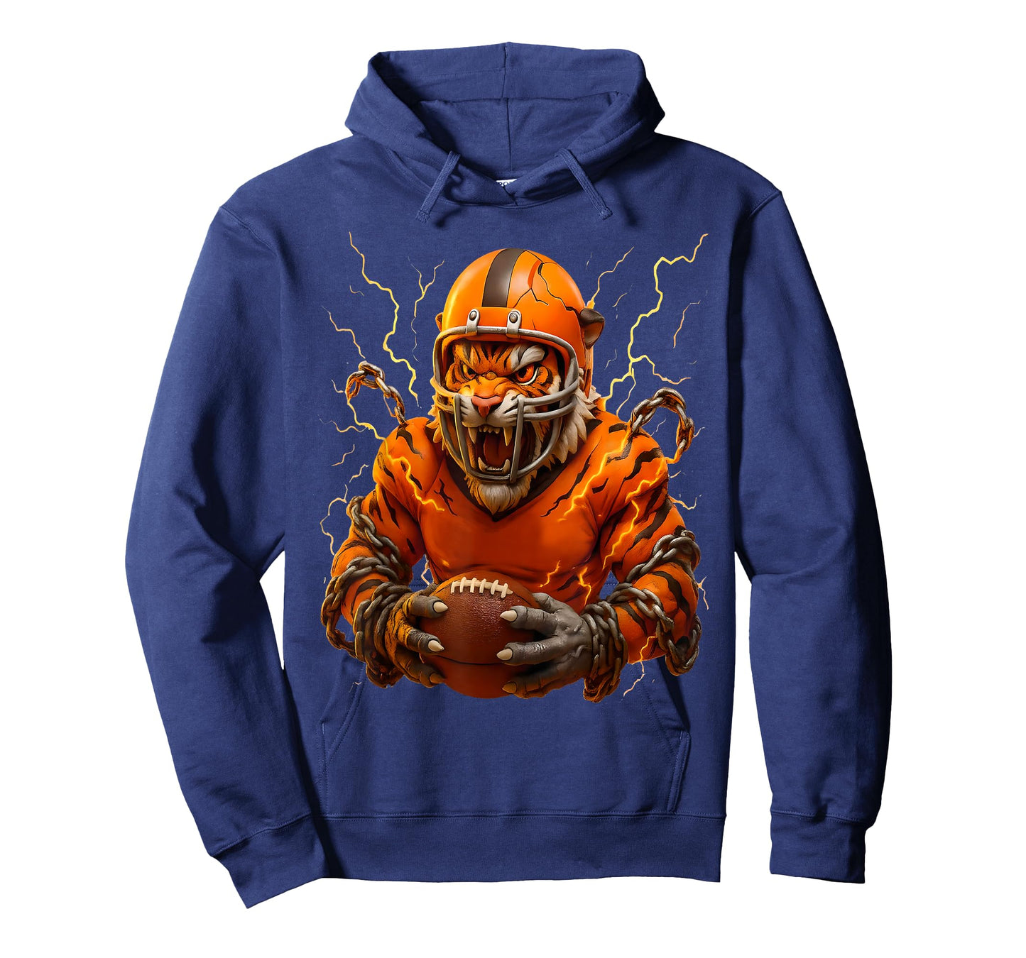 Touchdown American Football Game Day Thanksgiving Tiger Cool T-Shirt
