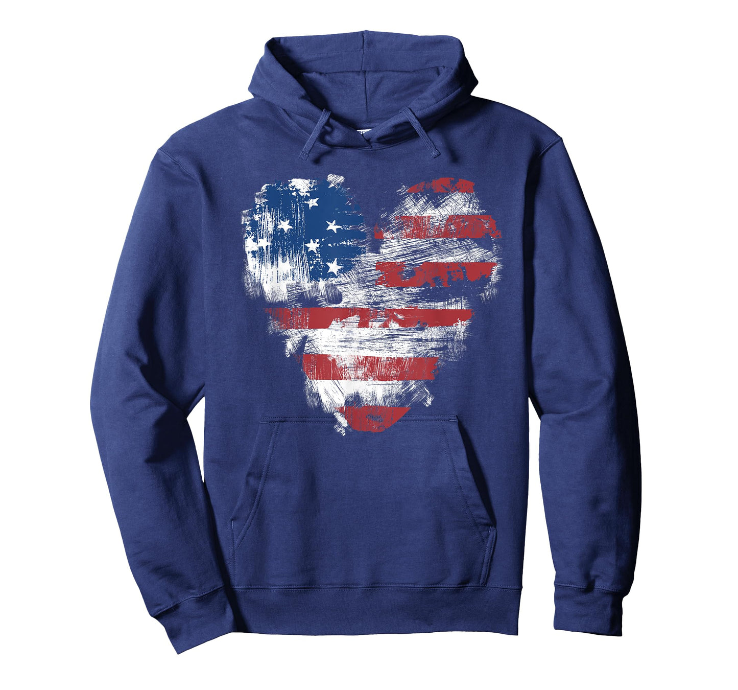 American Flag Heart T-Shirt T-Shirt