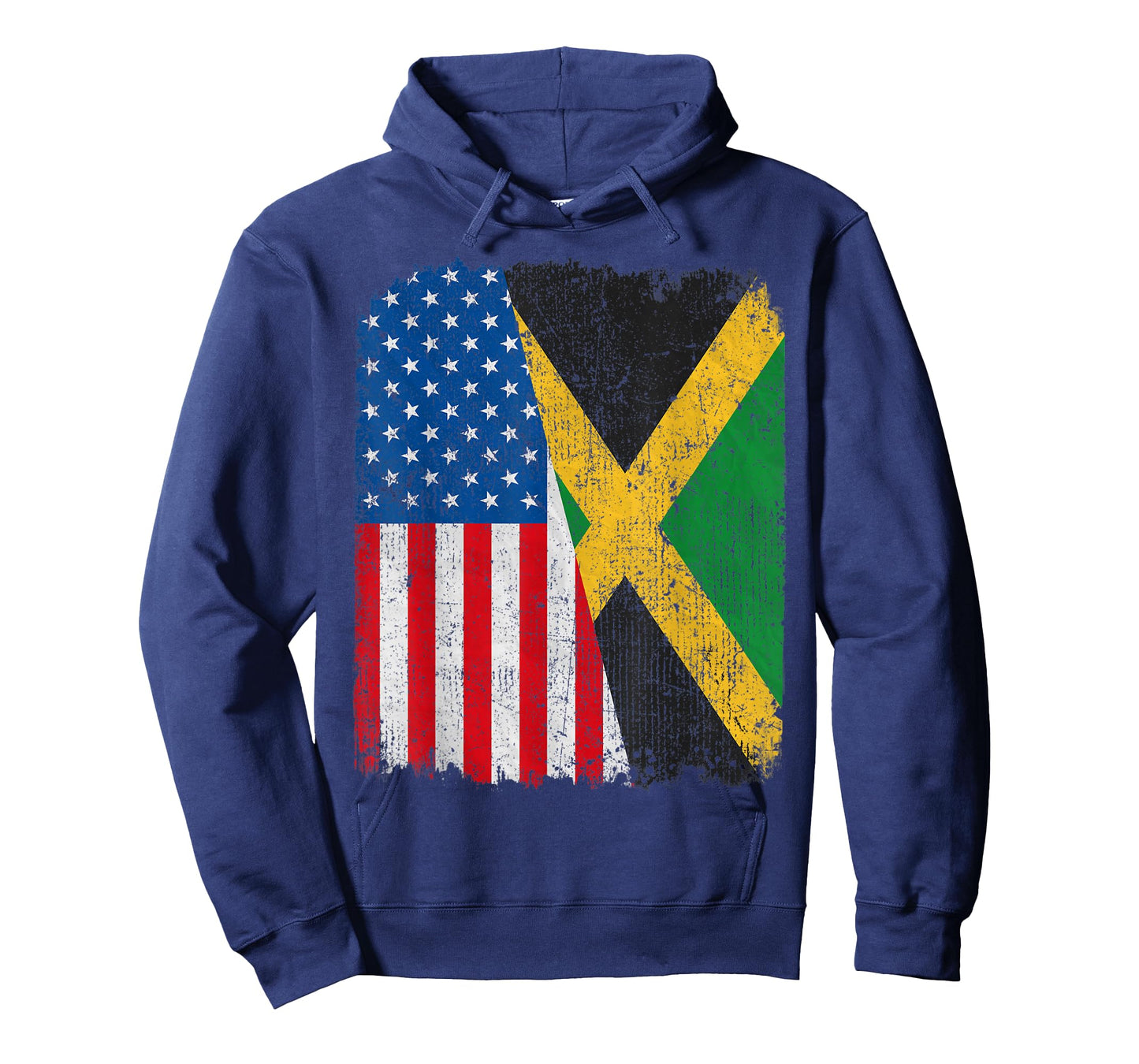 Jamaican American Flag Half USA Jamaica Root Proud Women Kids Men T-Shirt