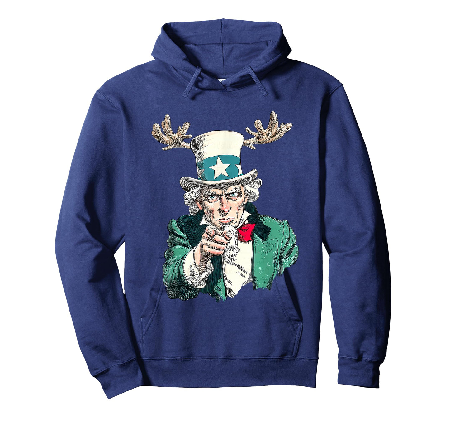Funny Festive Sam Look with Reindeer Antlers Costume T-Shirt