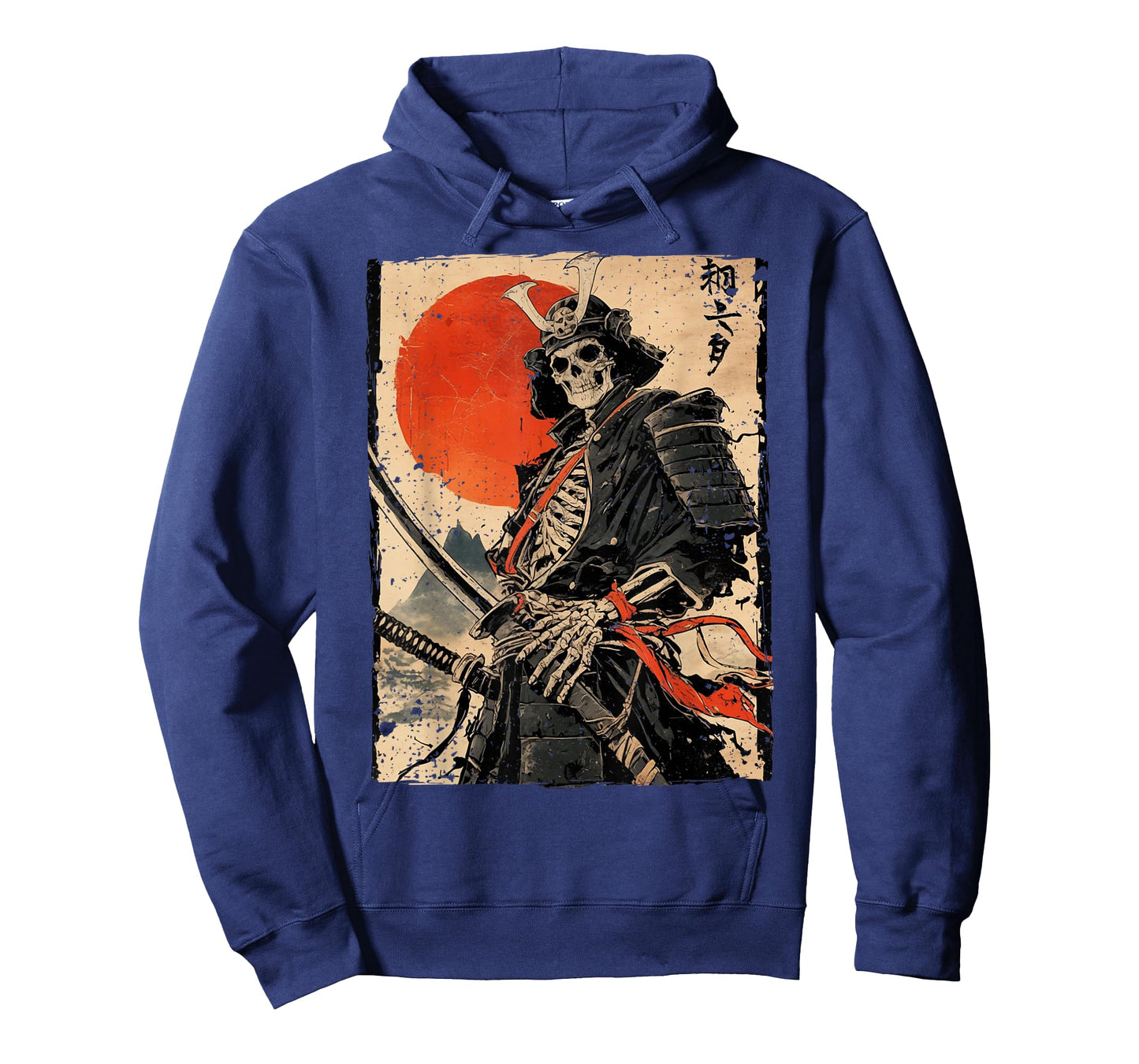 Japan Samurai Warrior Skeleton Ukiyo Ink Artwork Samurai T-Shirt
