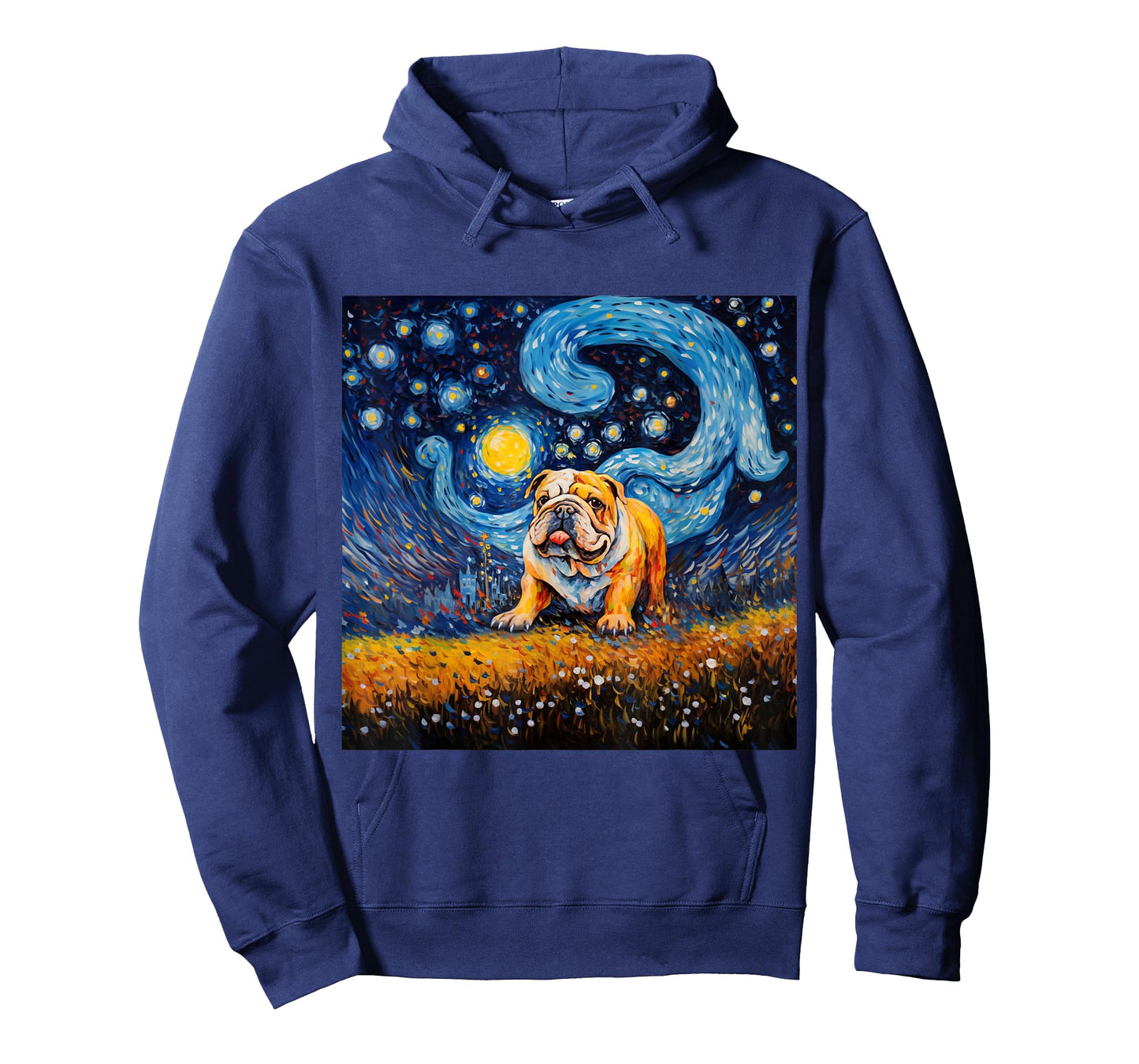 English Bulldog Starry Night - English Bulldog Starry Night Men Women Kids T-Shirt