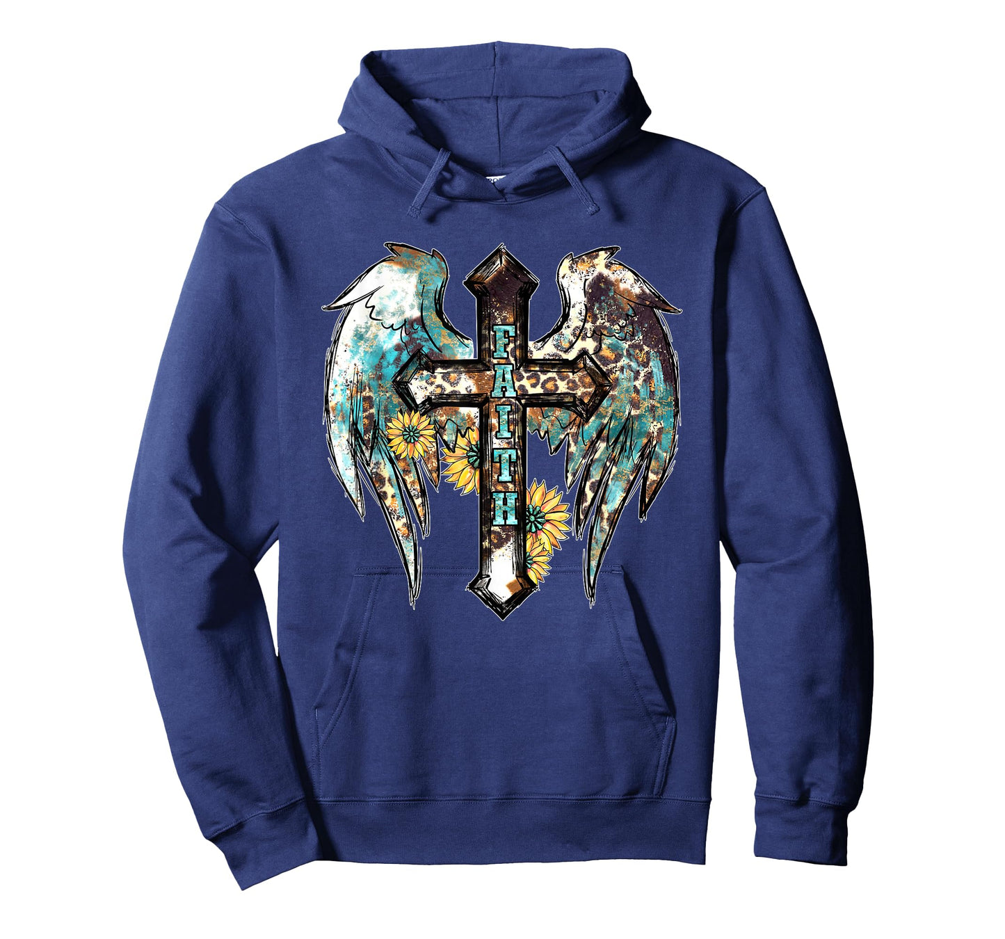 Christian Western Cross With Sunflower Decor For Women Faith T-Shirt