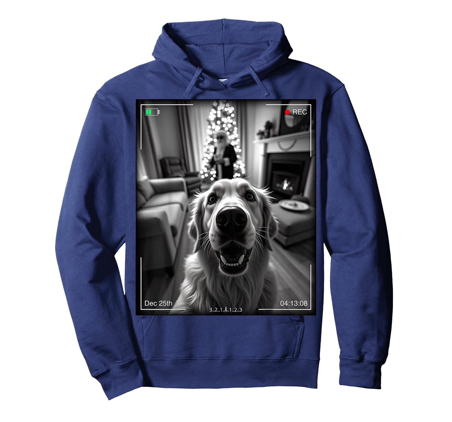 Golden Retriever Catches Santa On Camera Xmas T-Shirt