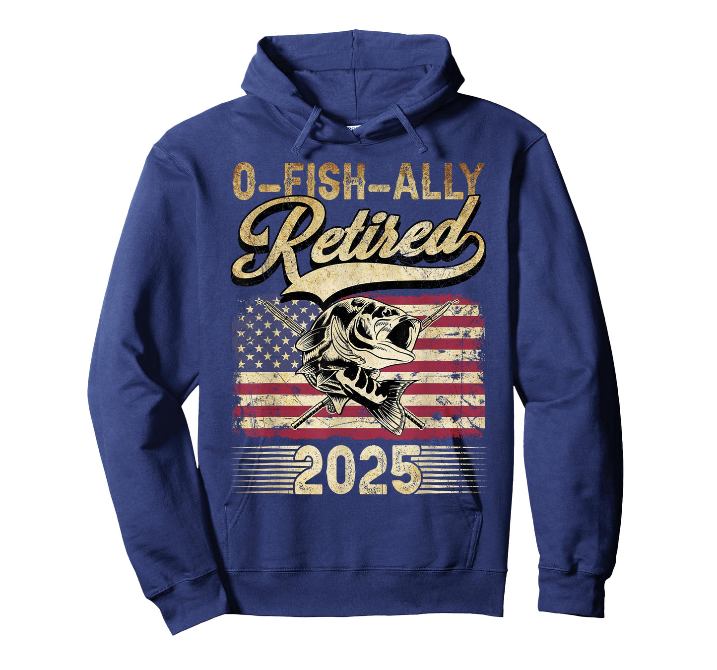 Oh Fish Ally Retired 2025 Funny Fishing Retirement Gifts Men T-Shirt