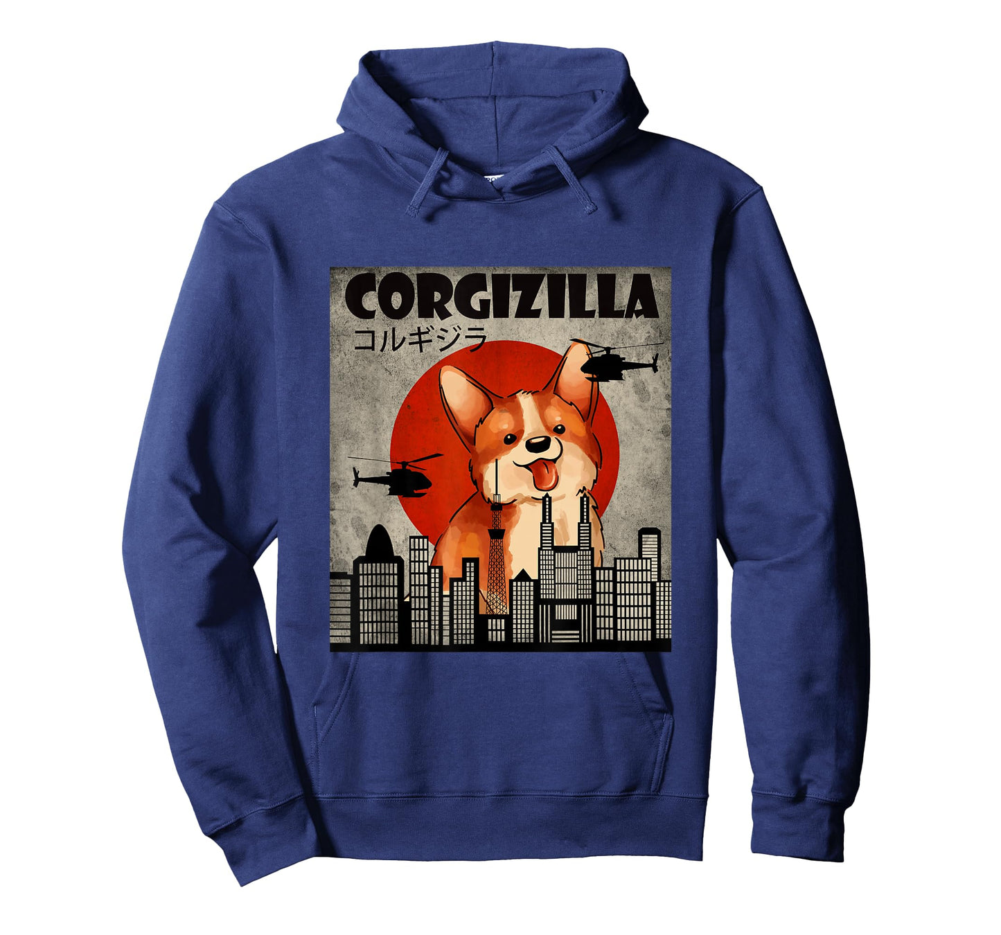 Cute Corgi , Funny CorgiZilla , Japanese Style T-Shirt