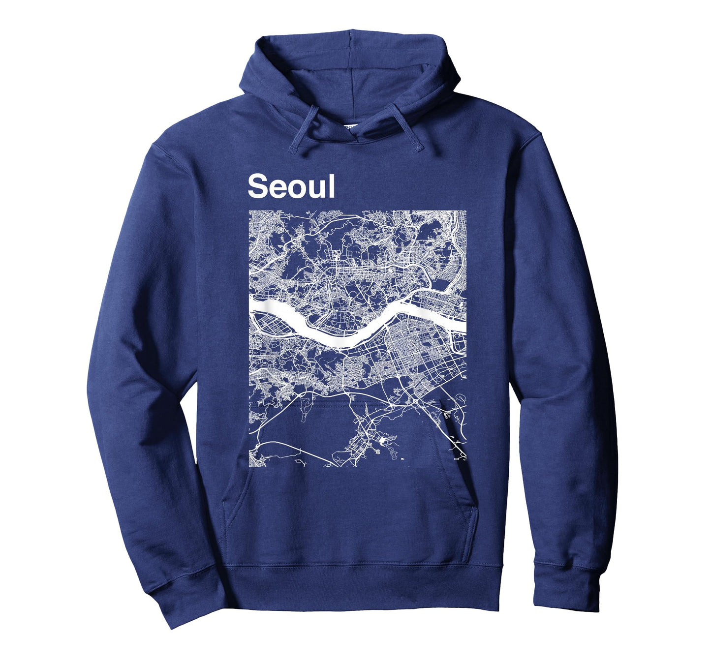 Seoul South Korea Classic City Map Graphic T-Shirt