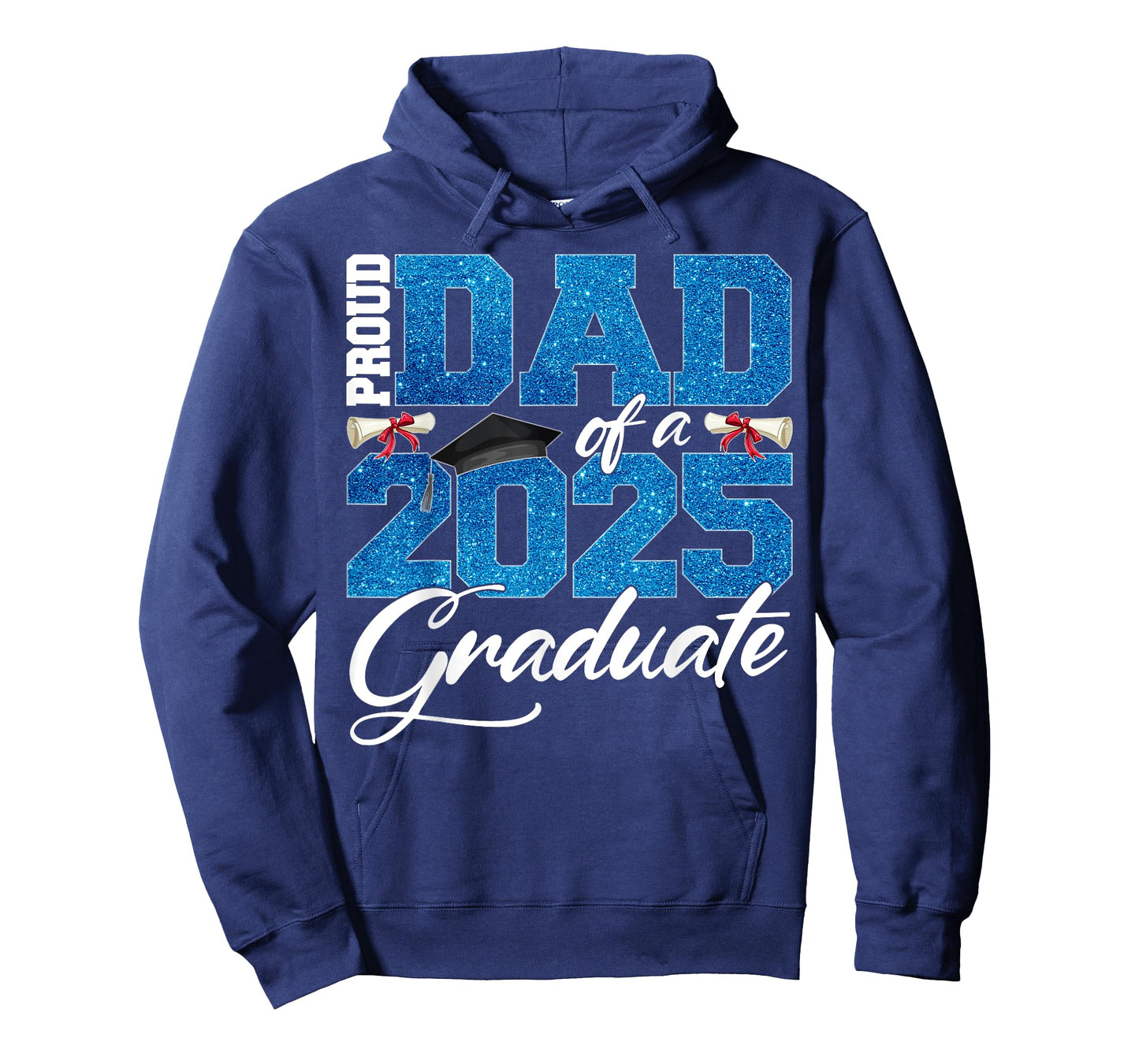 Proud Dad Of A Class Of 2025 Senior Graduate Men Women T-Shirt