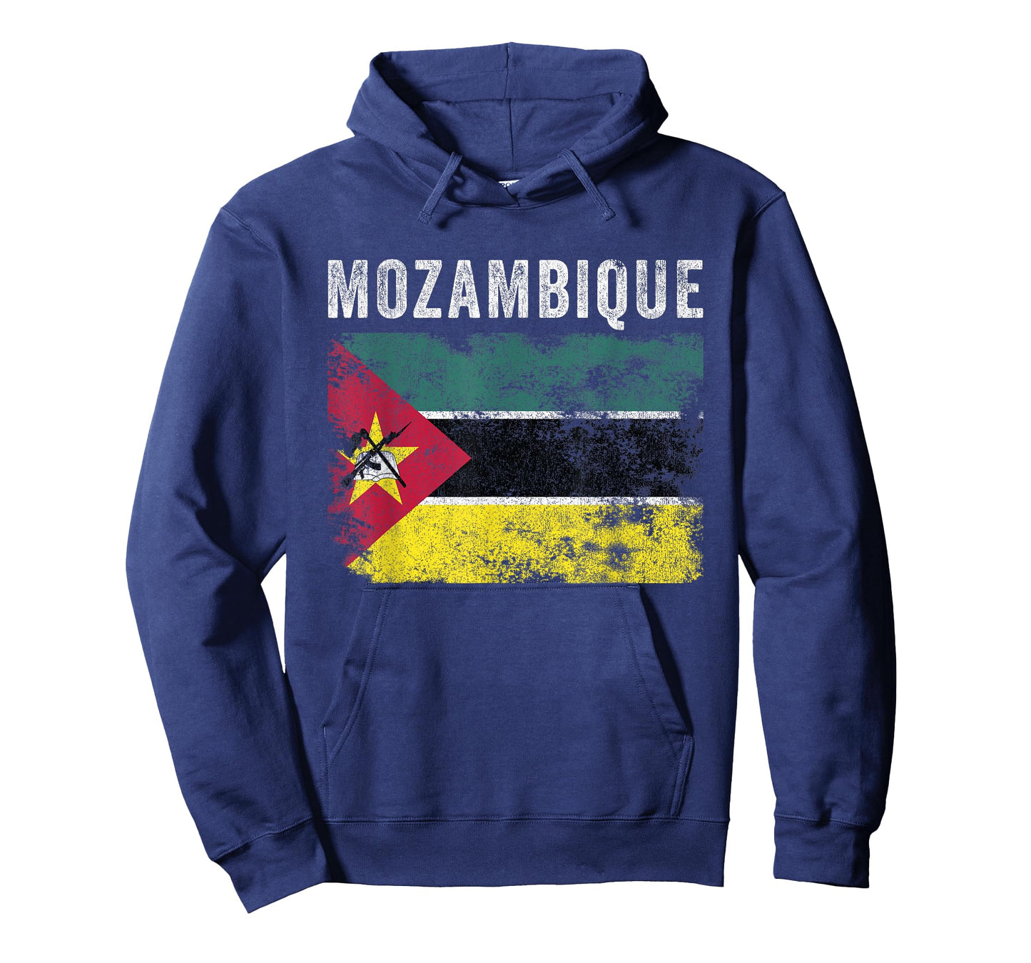 Mozambique Flag Distressed - Men Women - Mozambican Flag T-Shirt